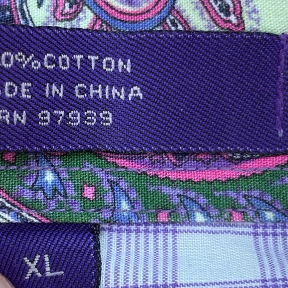 Alan Flusser Blue and White Dress Shirt with Classic Gingham Pattern - Picture 5 of 10